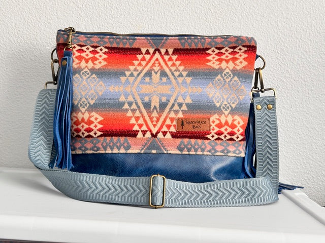 Wool and Leather Boho Style Tote