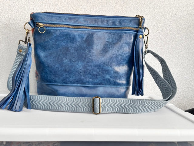 Wool and Leather Boho Style Tote