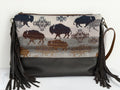 Pendleton Buffalo Leather Fringe Bag