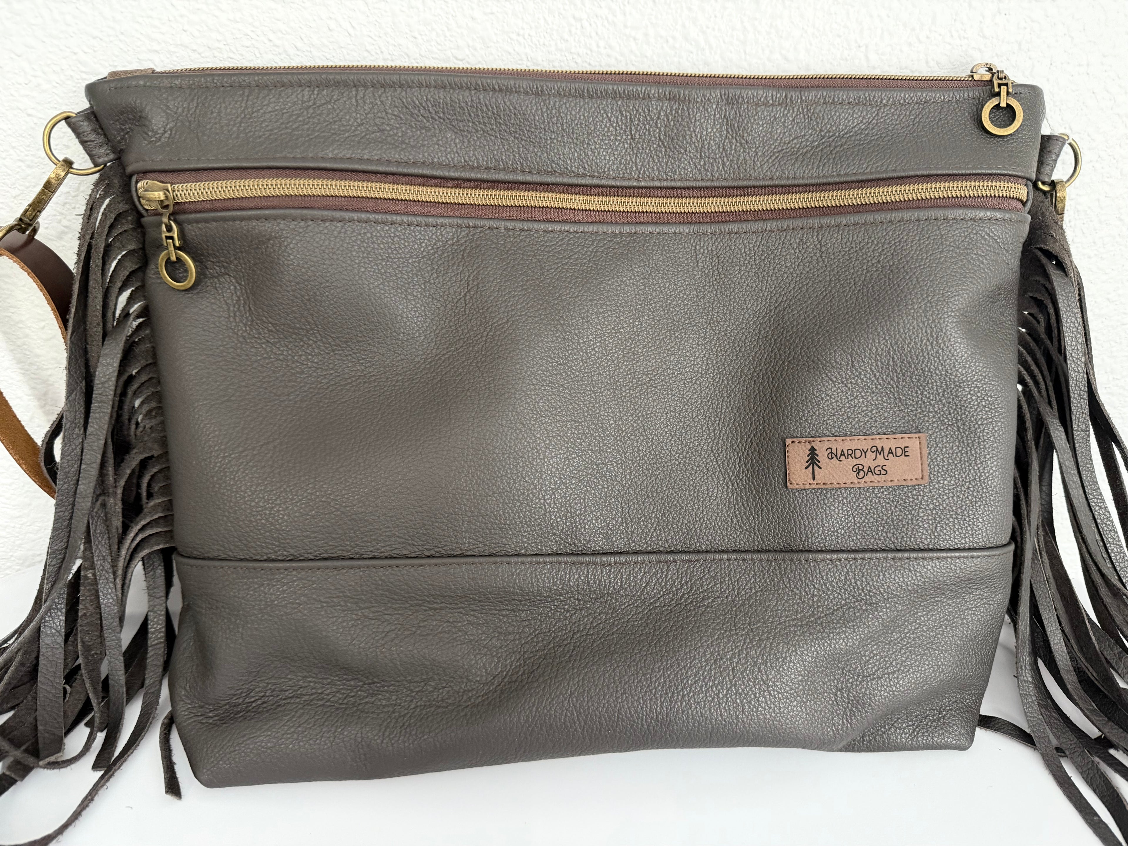 Pendleton Buffalo Leather Fringe Bag
