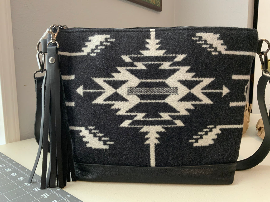 Northwest Wool & Leather Crossbody Bag