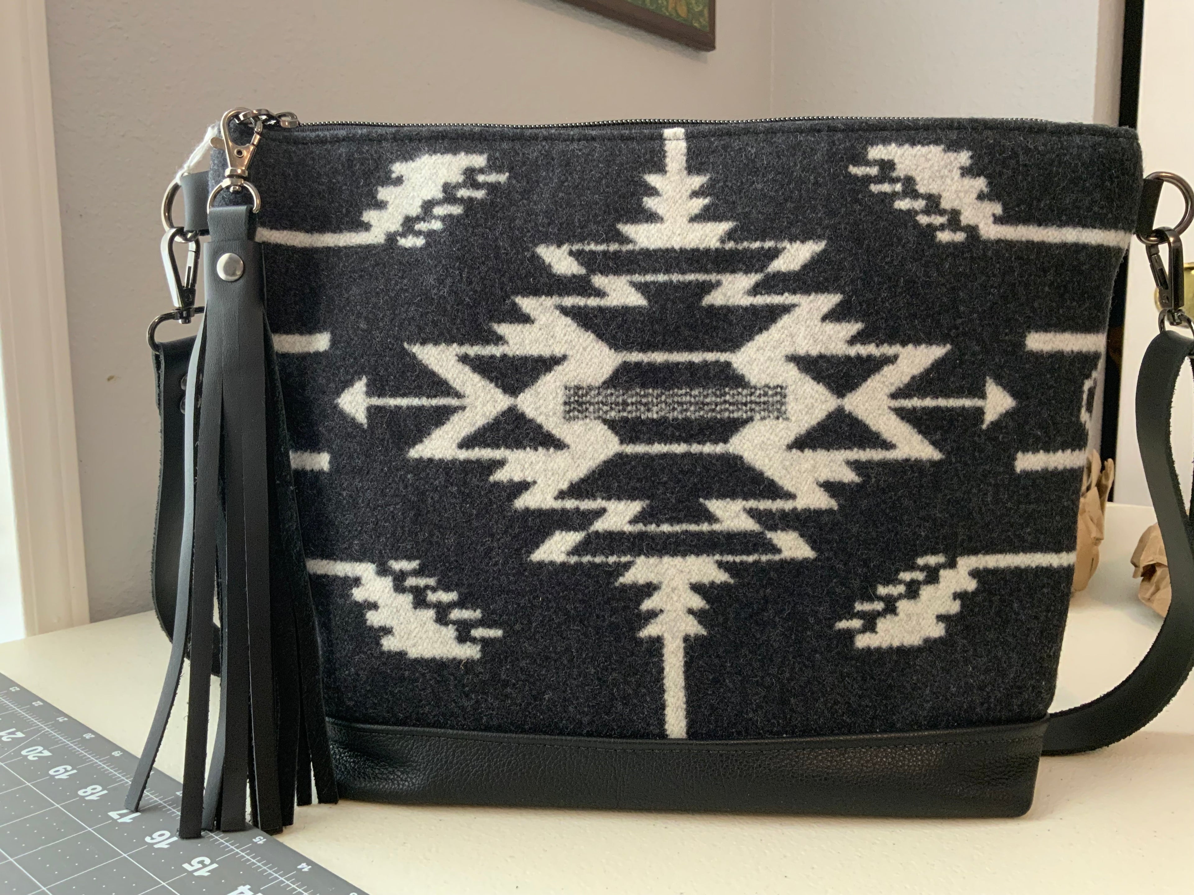 Northwest Wool & Leather Crossbody Bag