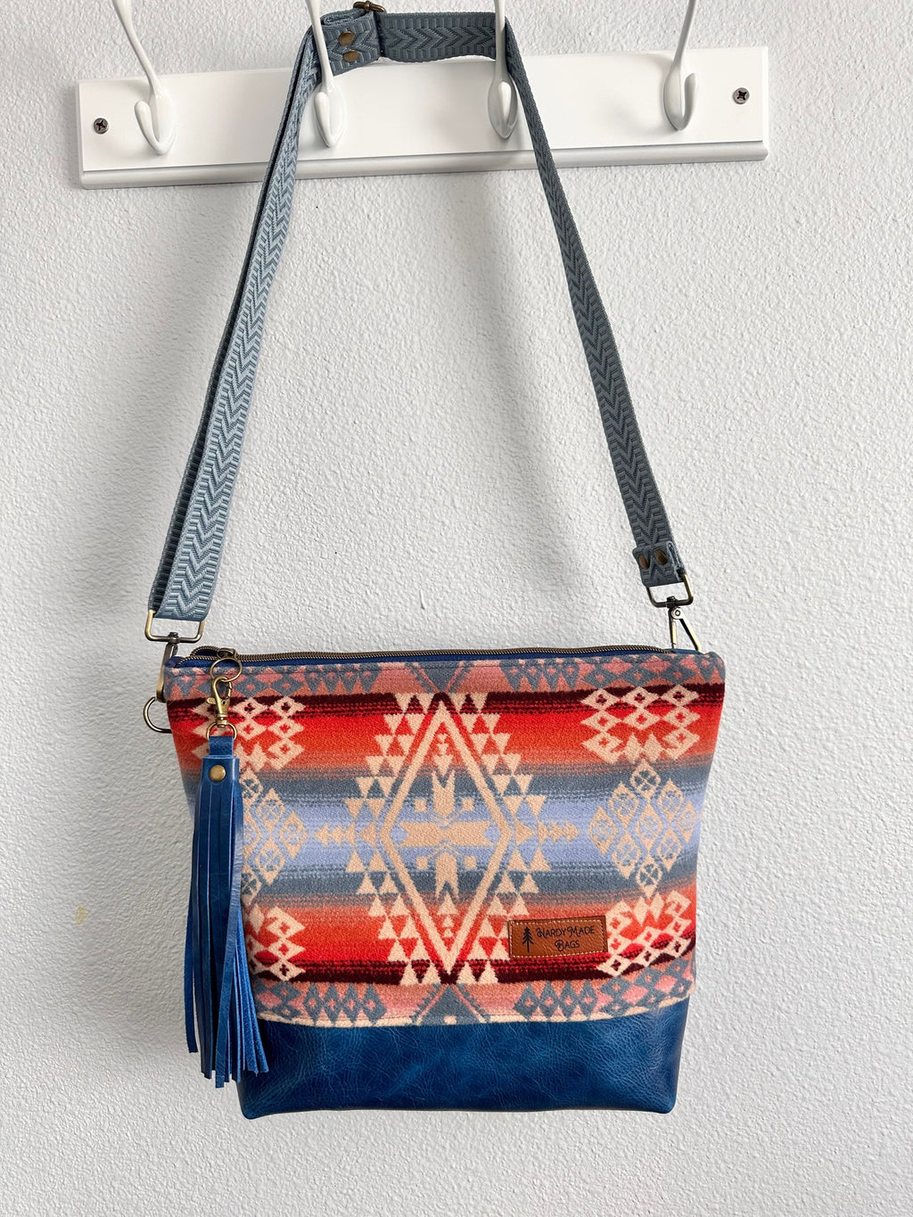 Wool and Leather Boho Style Tote