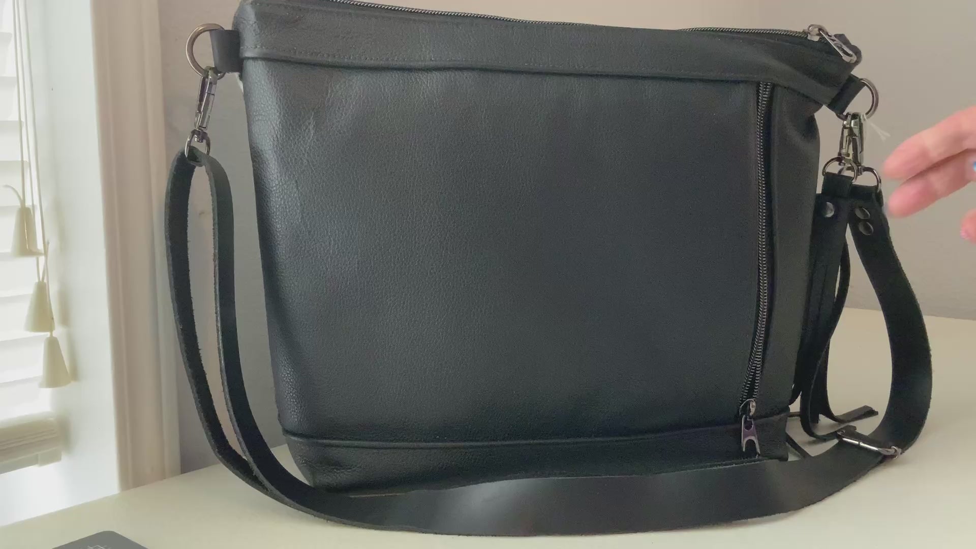 Northwest Wool & Leather Crossbody Bag